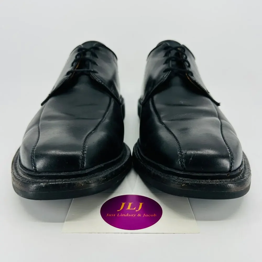 Allen Edmonds Men's Warren Black Leather Bicycle Toe Oxford Shoes Size 9.5 C